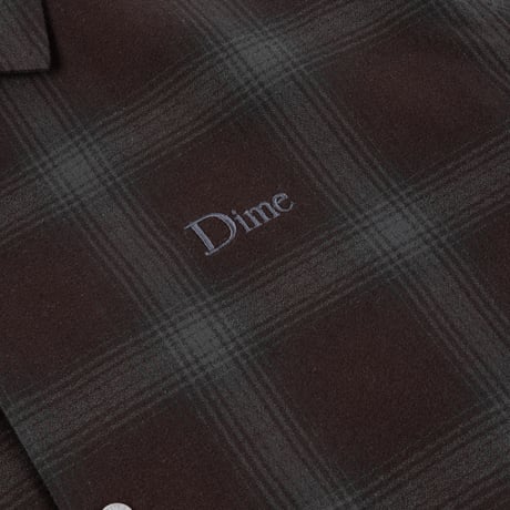 DIME PREMIUM FLANNEL SHIRT BORDEAUX