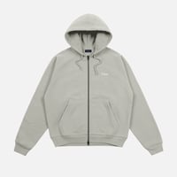 DIME CLASSIC SMALL LOGO ZIP HOODIE IRON