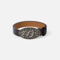 DIME SKULL LEATHER BELT
