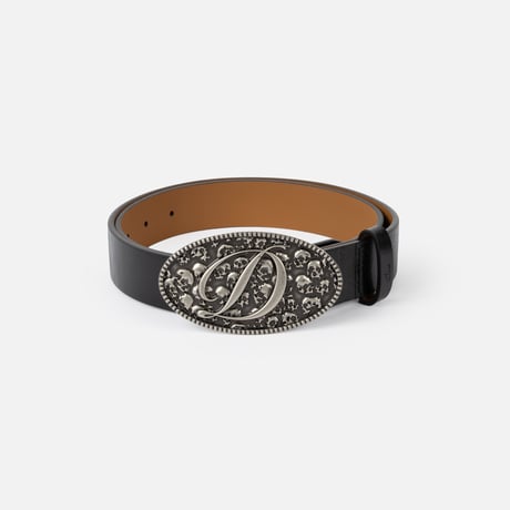 DIME SKULL LEATHER BELT