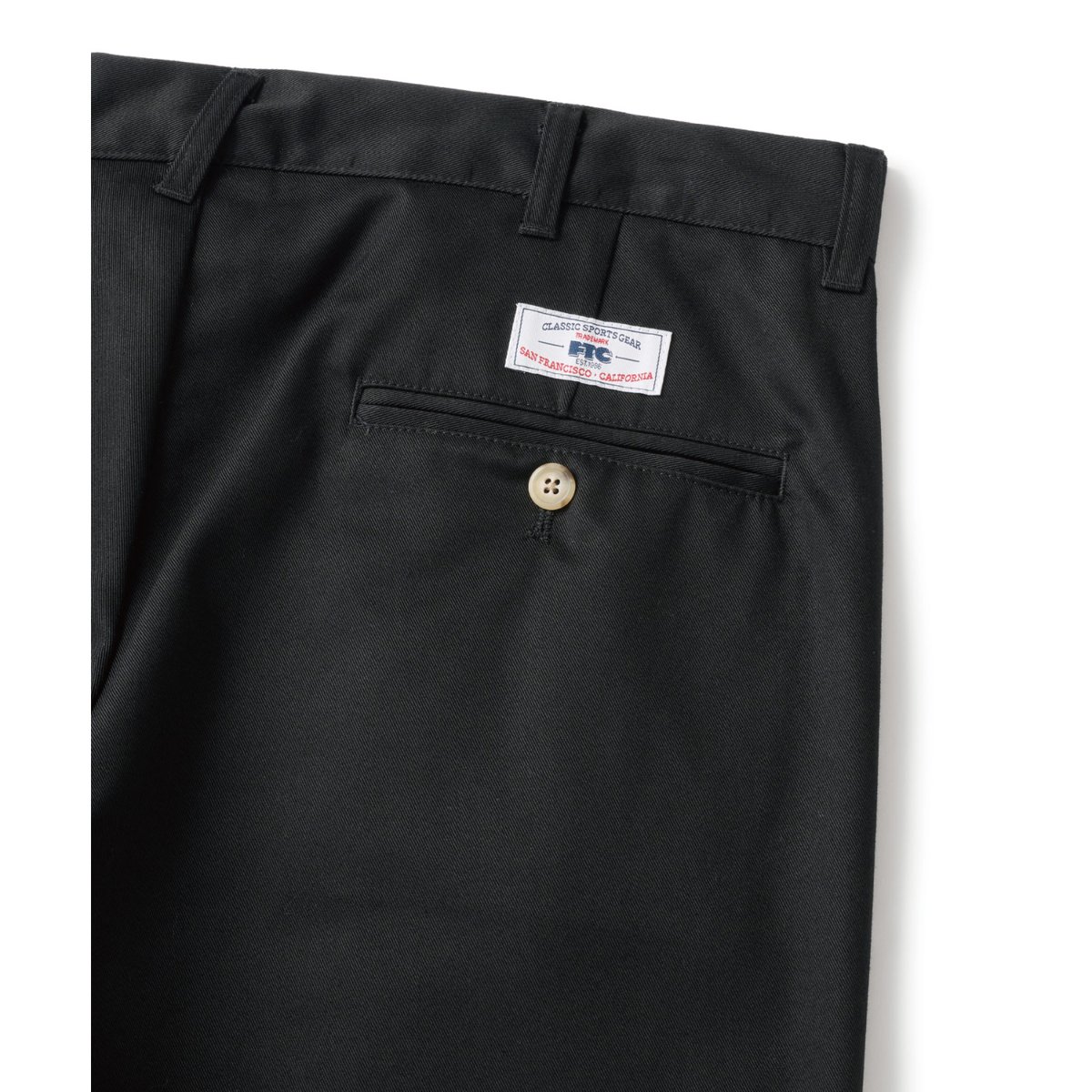 FTC CHINO SLACKS PANT BLACK | CANOLA SKATESHOP