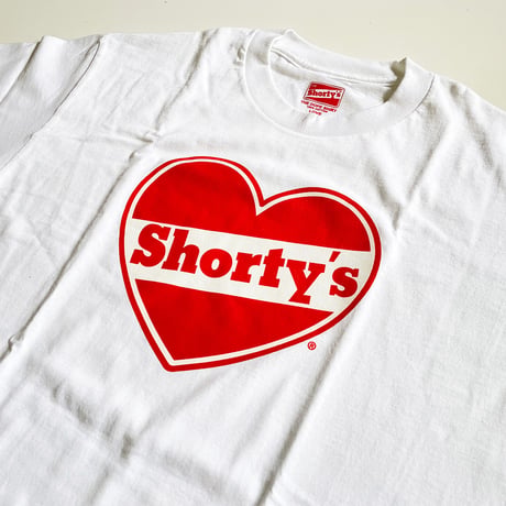 SHORTY'S HEART LOGO TEE WHITE