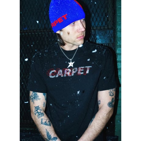CARPET COMPANY MISPRINT RHINESTONE TEE BLACK
