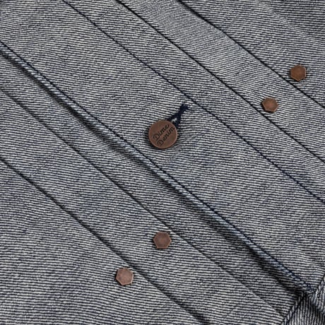 DIME PLEATED DENIM JACKET REVERSED INDIGO