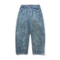 BUTTER GOODS THORN CAMO WIDE CUT DENIM JEANS WSHED INDIGO