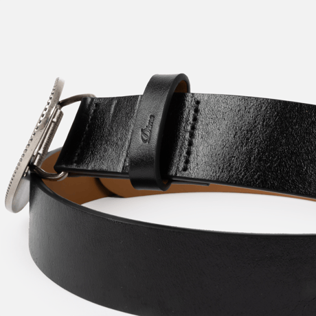 DIME SKULL LEATHER BELT