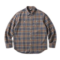 FTC PLAID NEL SHIRT GREY