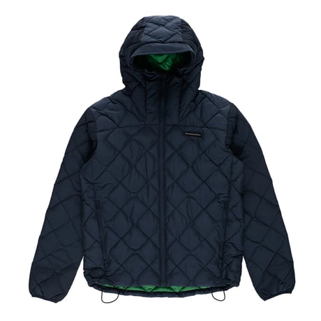 POP TRADING COMPANY QUILTED JACKET NAVY