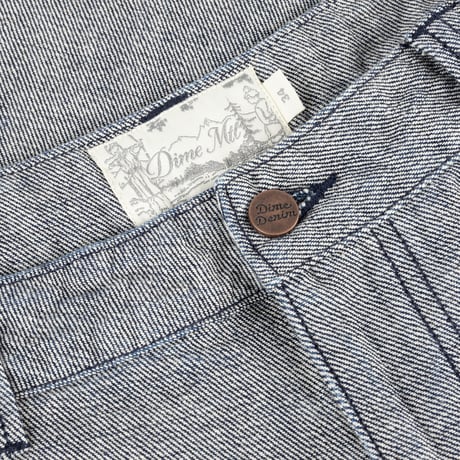 DIME PLEATED BAGGY DENIM SHORTS REVERSED INDIGO
