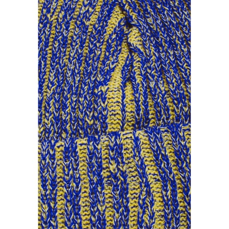 FUCKING AWESOME REFLECTIVE STRIPE BEANIE YELLOW/BLUE