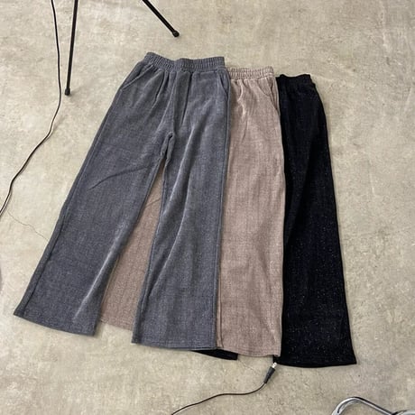 ラメジップパーカー＆ワイドパンツ 上下セット セットアップ