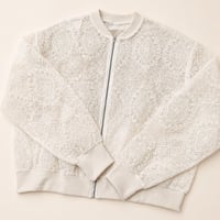 大人のシアー感♡総レースジップブルゾン