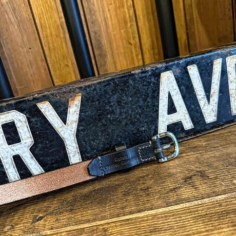 Dutch Leather Company  / Rusted long belt　MK 【BLACK series】２月末入荷予定！！ご予約  １１月１日ご予約開始！！
