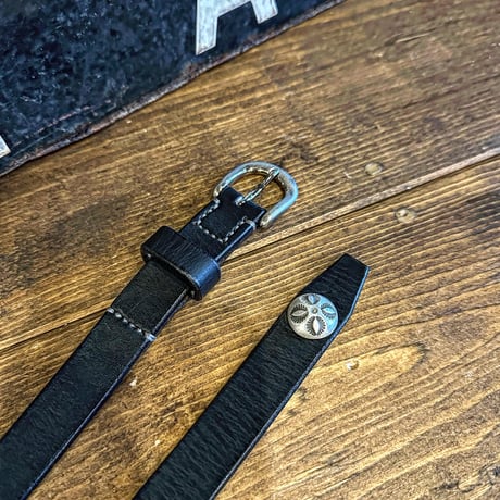 Dutch Leather Company  / Rusted long belt　MK 【BLACK series】２月末入荷予定！！ご予約  １１月１日ご予約開始！！
