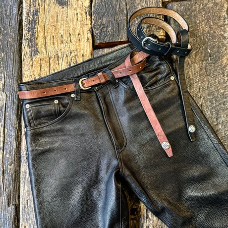 Dutch Leather Company  / Rusted long belt　MK 【BLACK series】２月末入荷予定！！ご予約  １１月１日ご予約開始！！