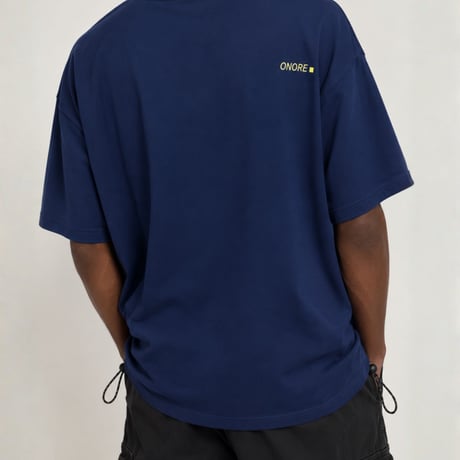 ONORE■ / "WITHOUT YOU" Drawcord Tee / NAVY