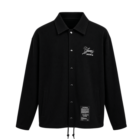 ONORE■ × FUMI / DOMINO - Sweat Coach Jacket / BLACK