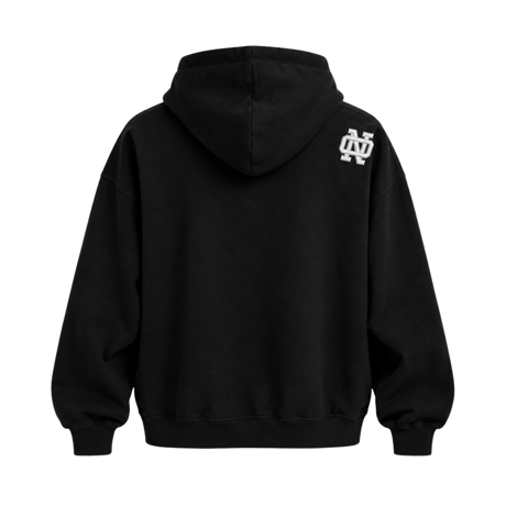 ONORE■ / "ONR" Zip Up Sweat Hoodie / BLACK