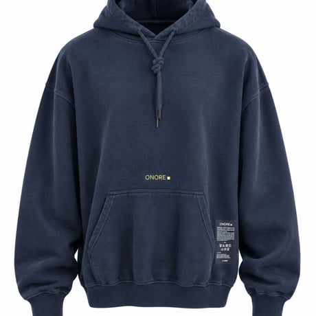 ONORE■ / "WITHOUT YOU" Sweat Hoodie / Vintage Navy