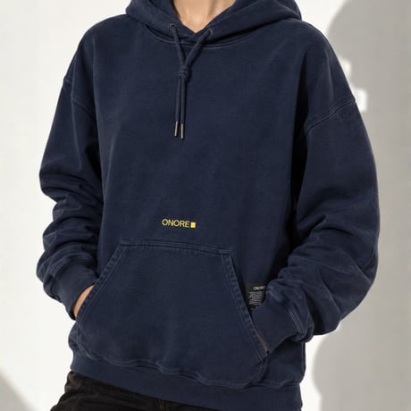 ONORE■ / "WITHOUT YOU" Sweat Hoodie / Vintage Navy