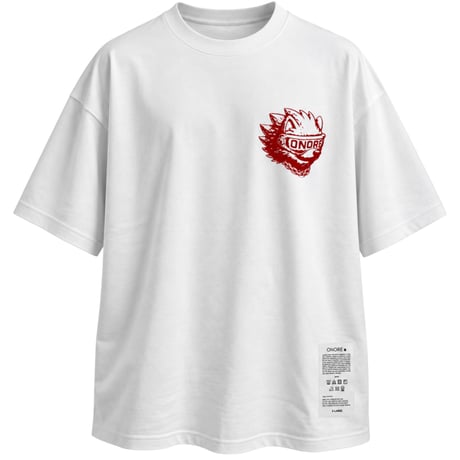 ONORE■ / ONOX - Tee / WHITE-RED
