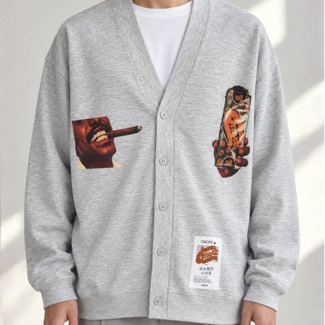 ONORE■ / GOOD HIGH - Cotton Cardigan / ASH