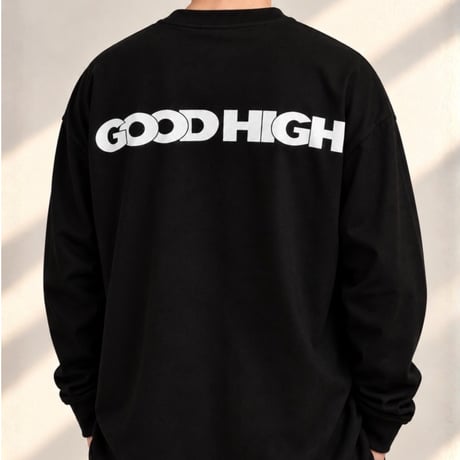 ONORE■ / GOOD HIGH LOGO - L/S Tee / BLACK