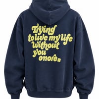 ONORE■ / "WITHOUT YOU" Sweat Hoodie / Vintage Navy