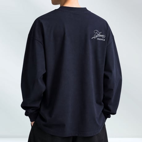ONORE■ × FUMI / DOMINO - L/S tee / NAVY
