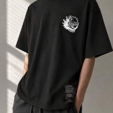 ONORE■ / ONOX - Tee / BLACK