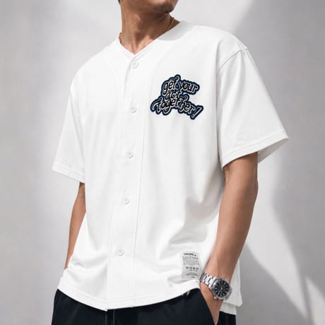 ONORE■ / Get Your Act Together - Baseball Shirts / WHITE
