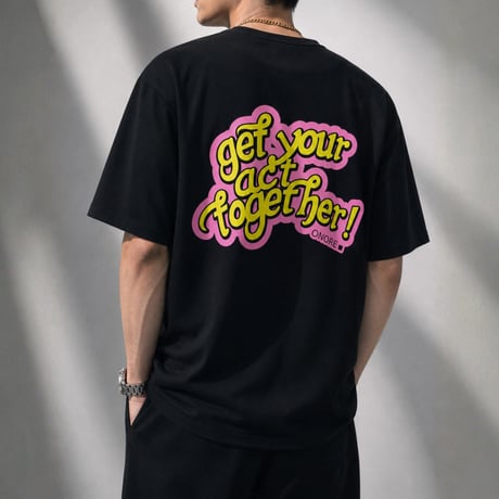 ONORE■ / Get Your Act Together - Baseball Shirts / BLACK