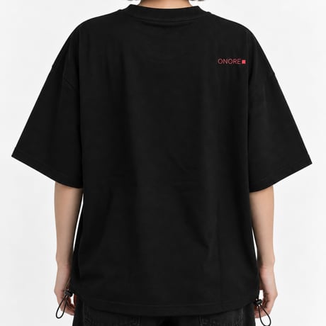ONORE■ / "WITHOUT YOU" Drawcord Tee / BLACK