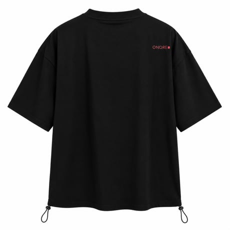 ONORE■ / "WITHOUT YOU" Drawcord Tee / BLACK