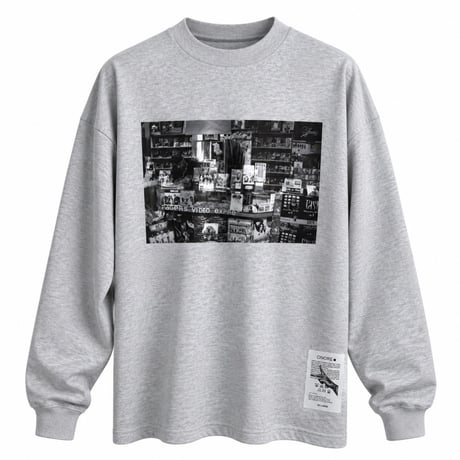ONORE■ × FUMI / RECORD SHOP - L/S tee / ASH