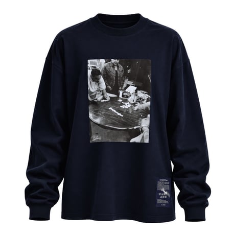 ONORE■ × FUMI / DOMINO - L/S tee / NAVY