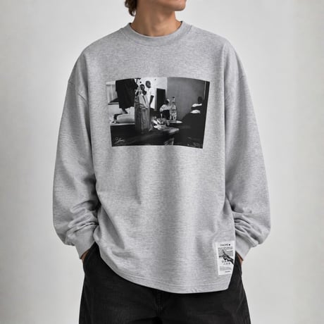 ONORE■ × FUMI / 40oz - L/S tee / ASH