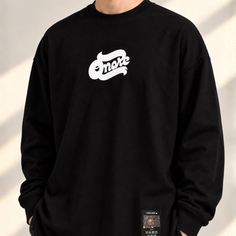 ONORE■ / GOOD HIGH LOGO - L/S Tee / BLACK