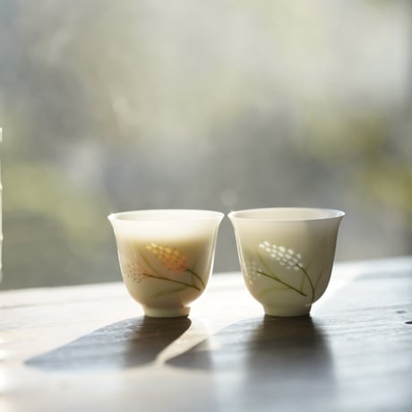 白釉玲瓏茶杯 PB204