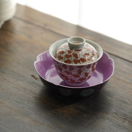 孔雀紋茶盤 PB200