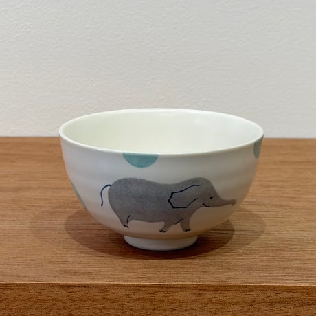 香田昌恵　動物飯碗　象