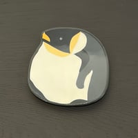 ぶんのまお　コウテイペンギン小皿　左向き