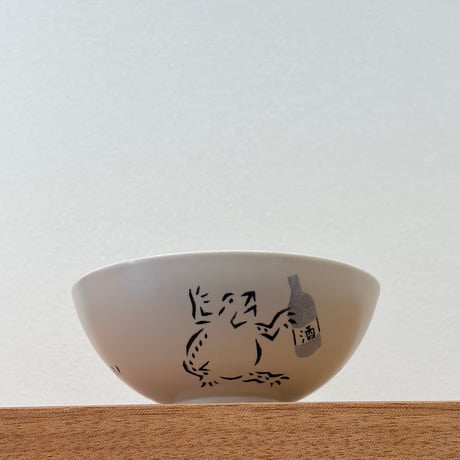 香田昌恵　鳥獣戯画飯碗