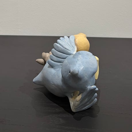 都丸和也　ハシビロコウ花器