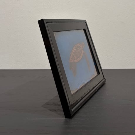 川端宏房　赤海蒔絵高野紙額