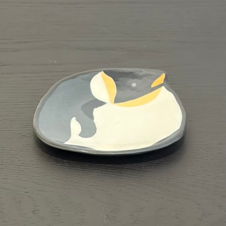 ぶんのまお　コウテイペンギン小皿　右向き