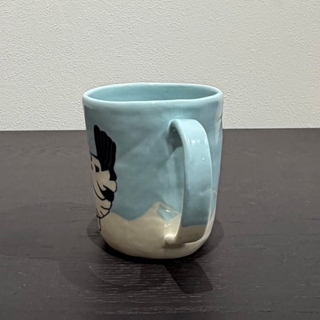 ぶんのまお　雷鳥と雪山マグカップ