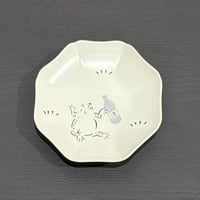 香田昌恵　鳥獣戯画小皿　蛙