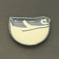 ぶんのまお　まんまるマゼラン小皿　右向き
