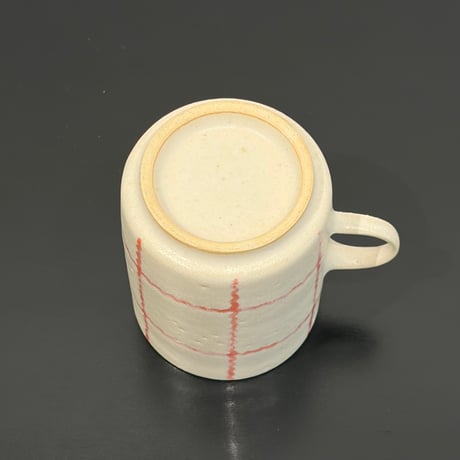 小渕祥子　マグカップ　チェック柄